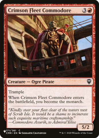 Crimson Fleet Commodore [The List]