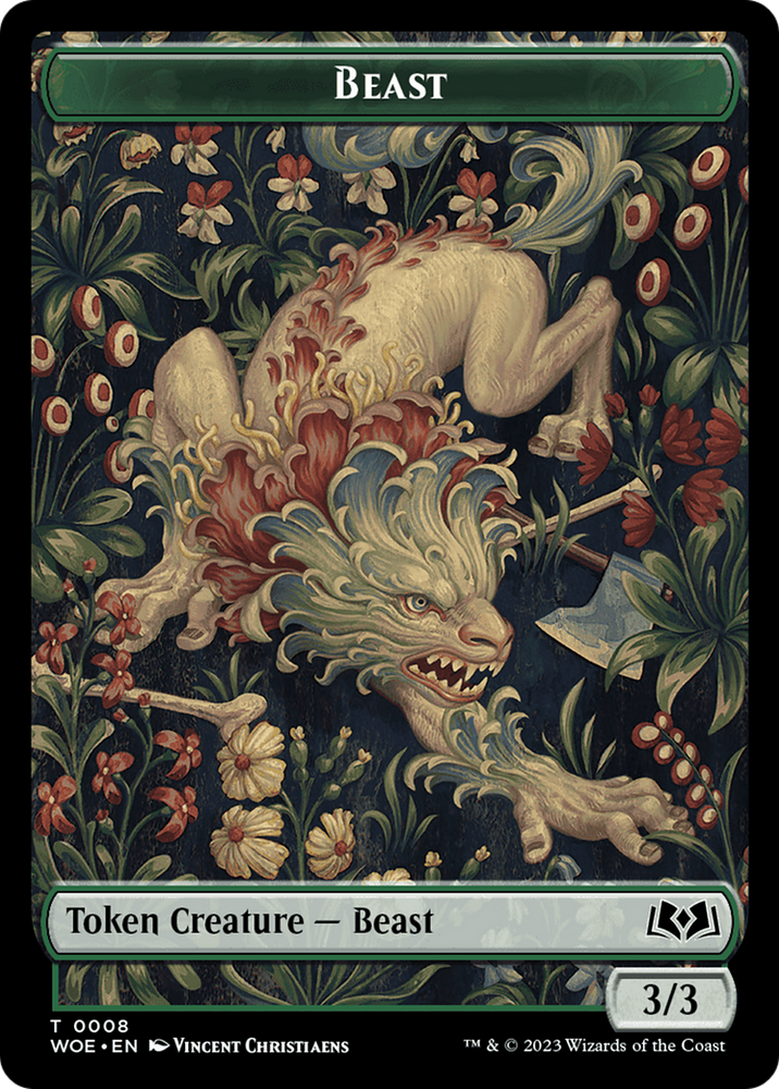 Beast // Food (0013) Double-Sided Token [Wilds of Eldraine Tokens]