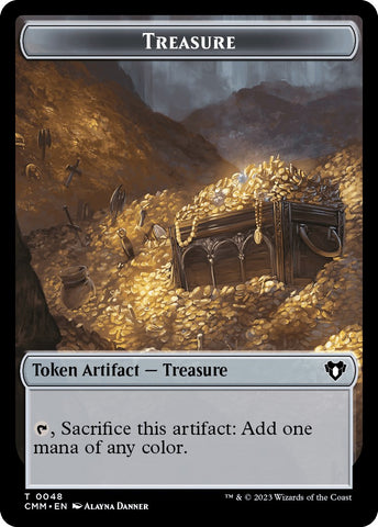 Treasure // Phyrexian Germ Double-Sided Token [Commander Masters Tokens]