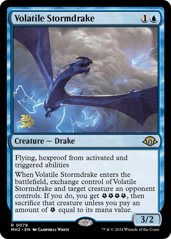 Volatile Stormdrake [Modern Horizons 3 Prerelease Promos]