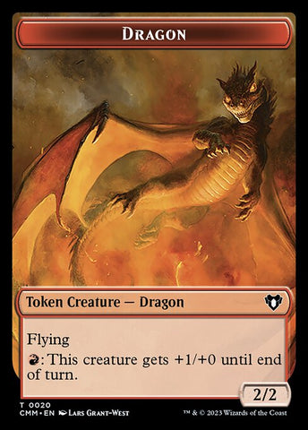 Soldier // Dragon (0020) Double-Sided Token [Commander Masters Tokens]