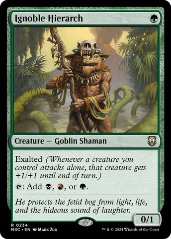 Ignoble Hierarch (Ripple Foil) [Modern Horizons 3 Commander]