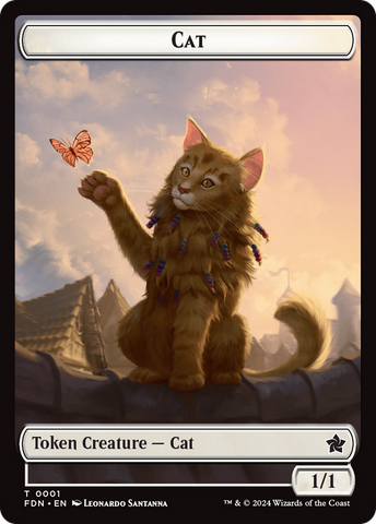 Cat (0001) // Cat (0002) Doubled-Sided Token [Foundations Tokens]