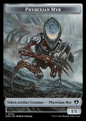 Human Soldier // Phyrexian Myr Double-Sided Token [Commander Masters Tokens]