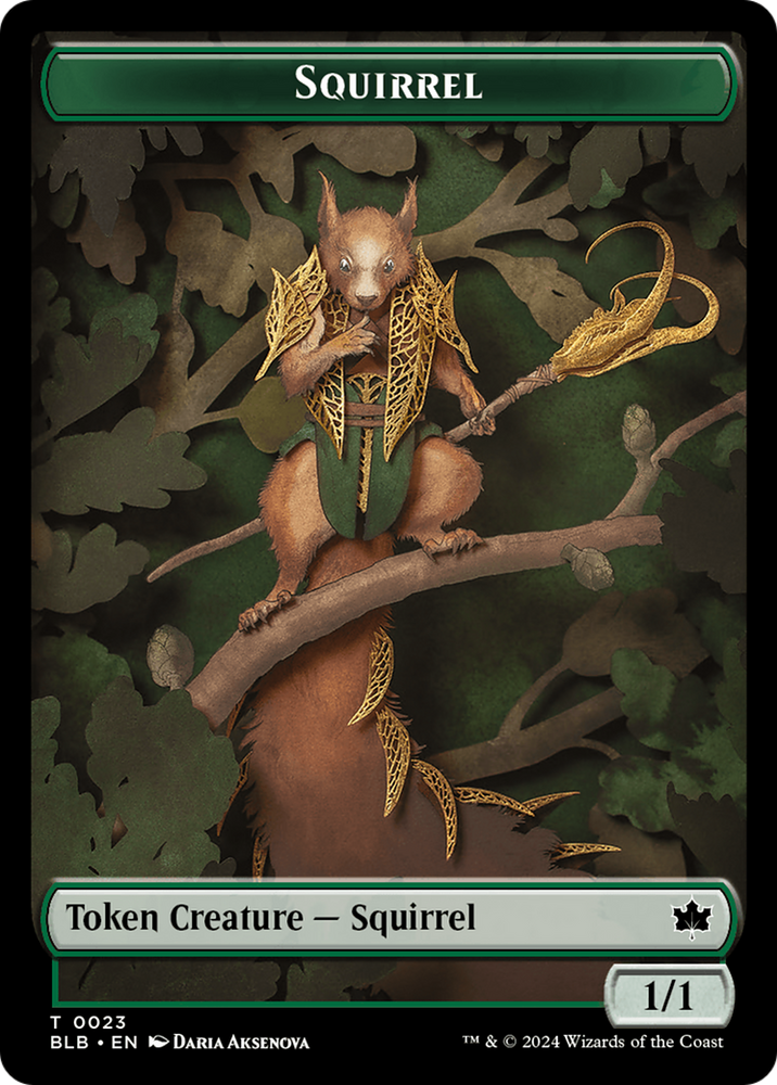 Squirrel Token [Bloomburrow Tokens]