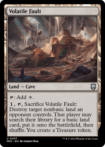 Volatile Fault (Ripple Foil) [Modern Horizons 3 Commander]