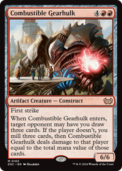 Combustible Gearhulk [Duskmourn: House of Horror Commander]