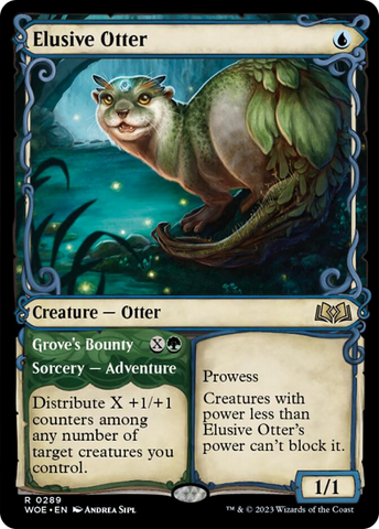 Elusive Otter // Grove's Bounty (Showcase) [Wilds of Eldraine]