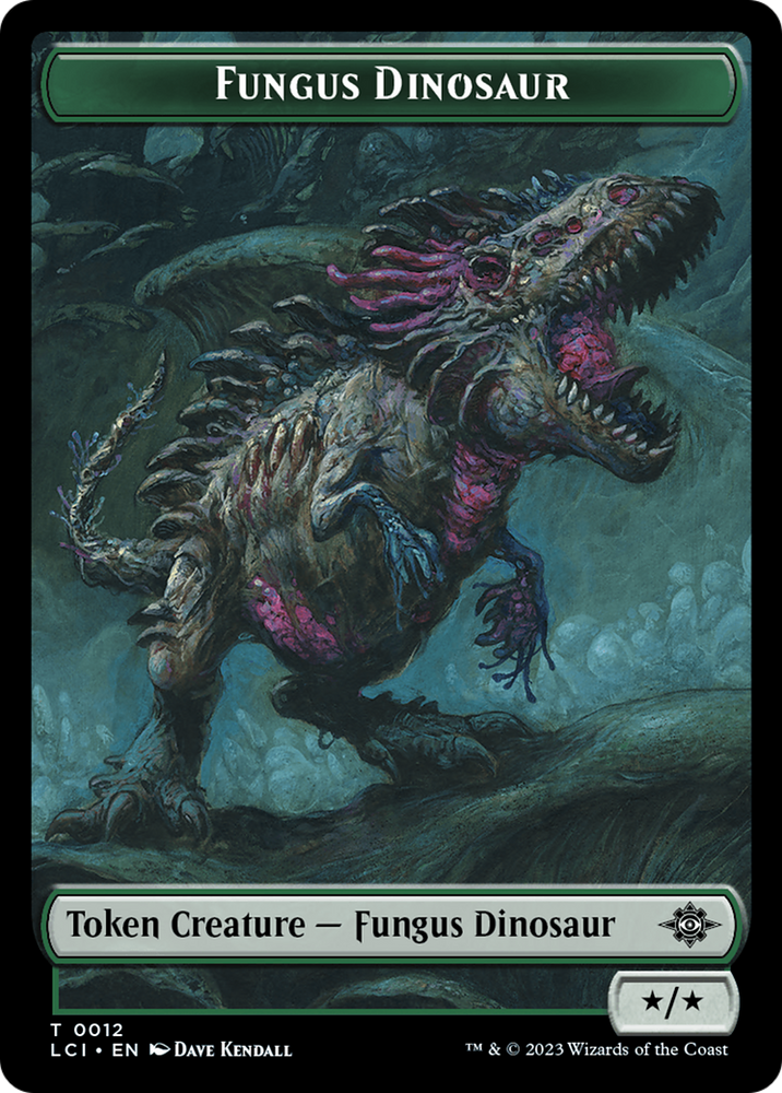 Fungus Dinosaur // Skeleton Pirate Double-Sided Token [The Lost Caverns of Ixalan Tokens]