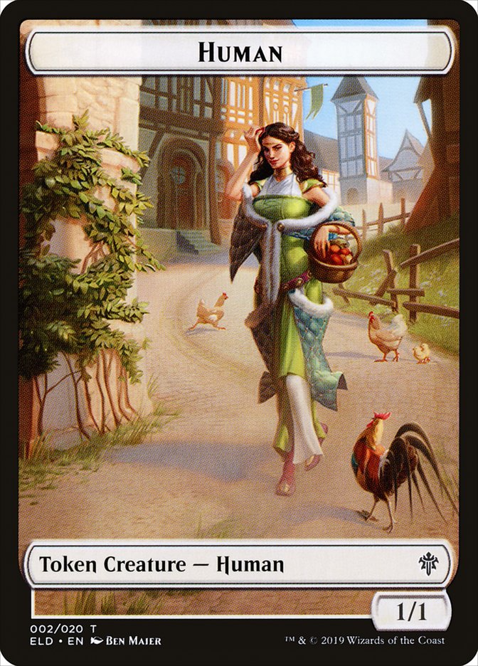 Human // Clue Double-sided Token [Pioneer Challenger Decks 2022]