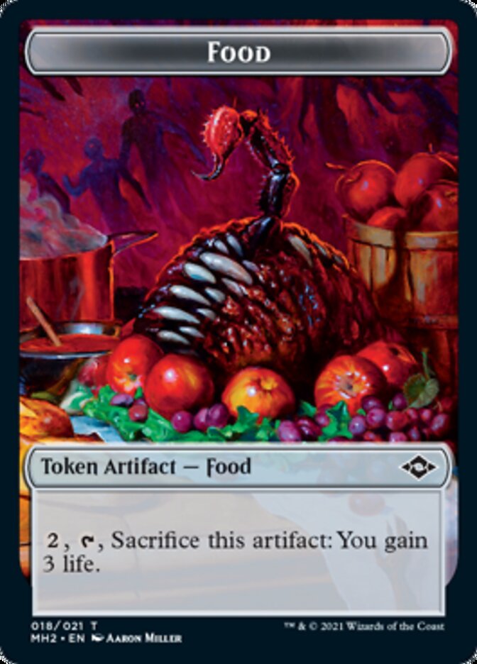 Food Token (#18) // Timeless Dragon Token [Modern Horizons 2 Tokens]