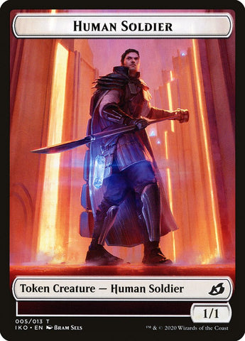 Human Soldier (005/013) [Ikoria: Lair of Behemoths Tokens]