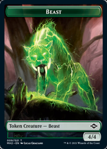 Beast Token // Treasure Token (#21) [Modern Horizons 2 Tokens]