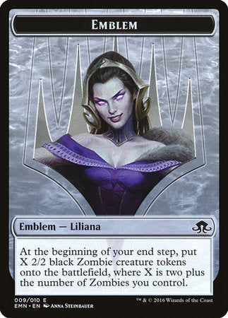 Emblem - Liliana, the Last Hope [Eldritch Moon Tokens]