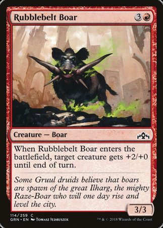 Rubblebelt Boar [Guilds of Ravnica]