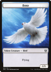 Bird // Kor Ally Double-sided Token [Zendikar Rising Commander Tokens]