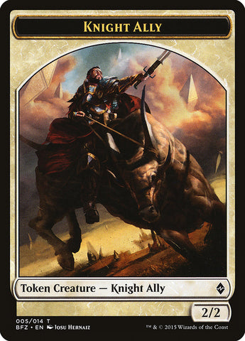 Knight Ally [Battle for Zendikar Tokens]