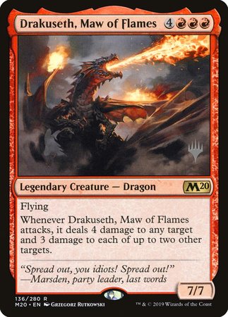 Drakuseth, Maw of Flames [Core Set 2020 Promos]