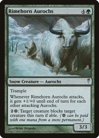 Rimehorn Aurochs [Coldsnap]