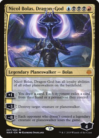 Nicol Bolas, Dragon-God [War of the Spark Promos]