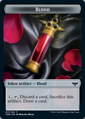 Blood // Wolf (014) Double-sided Token [Innistrad: Crimson Vow Tokens]