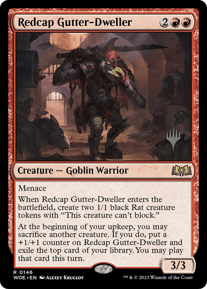 Redcap Gutter-Dweller (Promo Pack) [Wilds of Eldraine Promos]