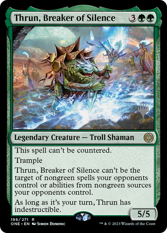 Thrun, Breaker of Silence (Promo Pack) [Phyrexia: All Will Be One Promos]