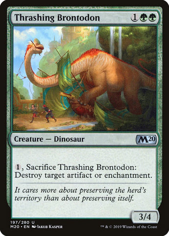 Thrashing Brontodon [Core Set 2020]