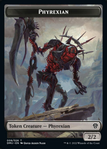 Phyrexian // Zombie Double-sided Token [Dominaria United Tokens]