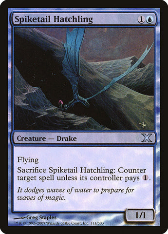 Spiketail Hatchling (Premium Foil) [Tenth Edition]