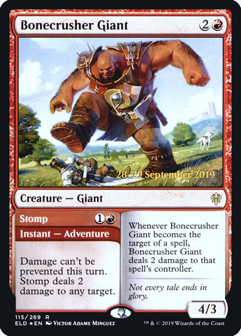 Bonecrusher Giant // Stomp  [Throne of Eldraine Prerelease Promos]