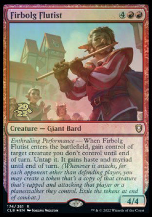 Firbolg Flutist [Commander Legends: Battle for Baldur's Gate Prerelease Promos]