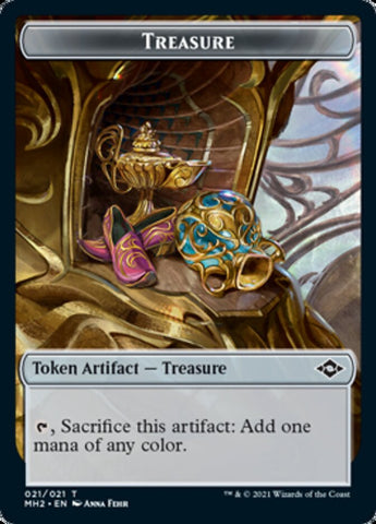 Bird Token // Treasure Token (21) [Modern Horizons 2 Tokens]