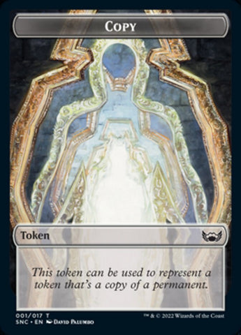 Manifest // Copy Double-sided Token [Streets of New Capenna Commander Tokens]