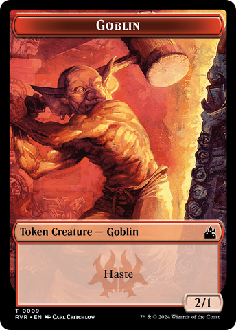 Saproling // Goblin (0009) Double-Sided Token [Ravnica Remastered Tokens]