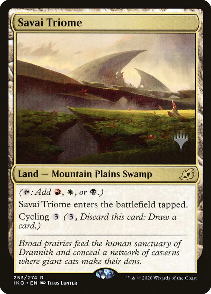 Savai Triome (Promo Pack) [Ikoria: Lair of Behemoths Promos]