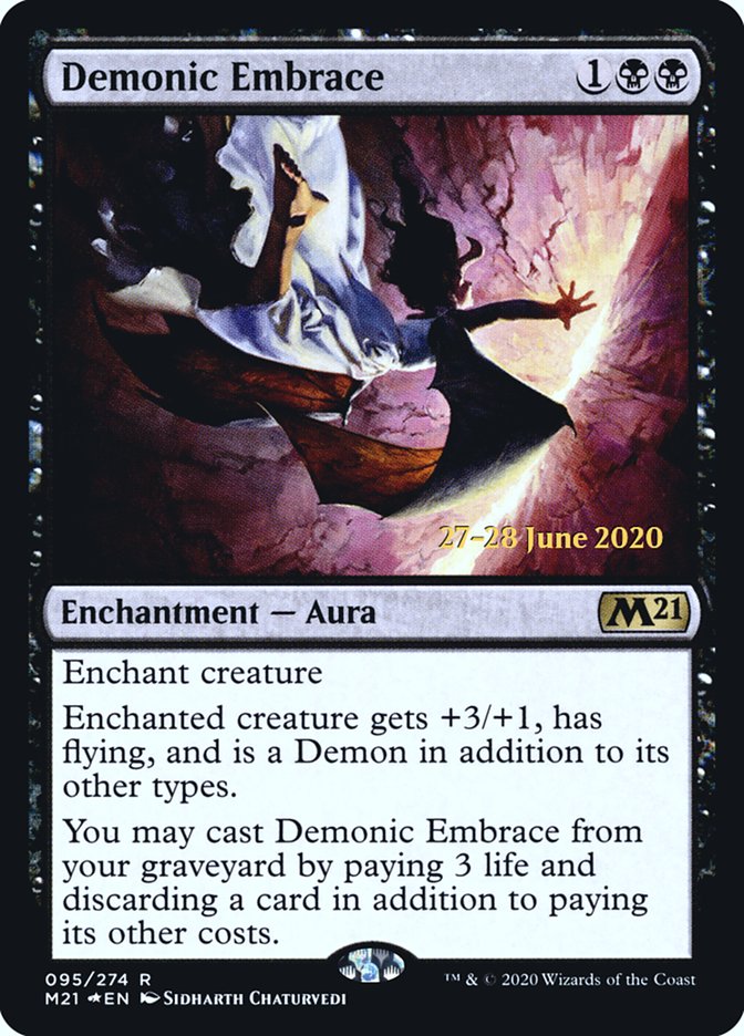 Demonic Embrace  [Core Set 2021 Prerelease Promos]