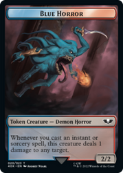 Spawn // Blue Horror (Surge Foil) [Universes Beyond: Warhammer 40,000 Tokens]