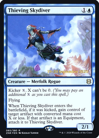 Thieving Skydiver  [Zendikar Rising Prerelease Promos]