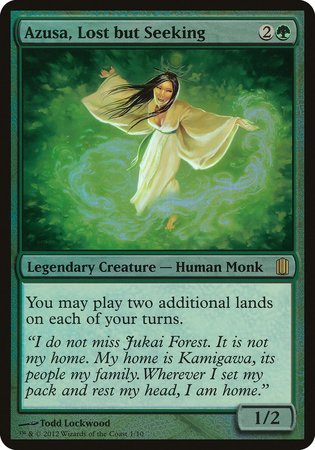 Azusa, Lost but Seeking (Commander's Arsenal) [Commander's Arsenal Oversized]