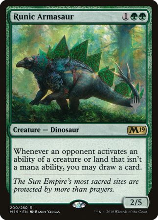 Runic Armasaur [Core Set 2019 Promos]