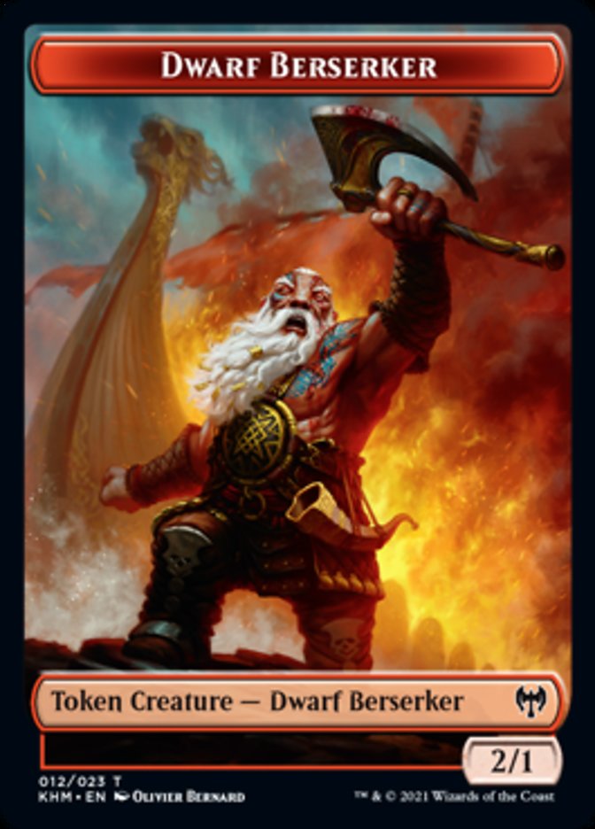 Dwarf Berserker Token [Kaldheim]