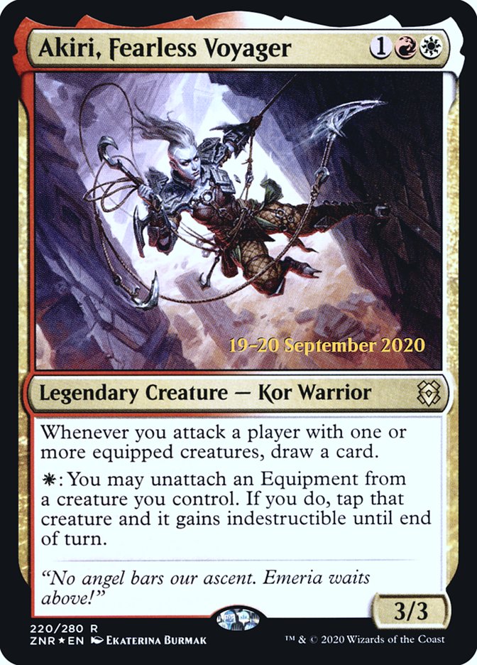 Akiri, Fearless Voyager  [Zendikar Rising Prerelease Promos]