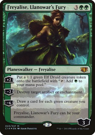 Freyalise, Llanowar's Fury (Commander 2014) [Commander 2014 Oversized]