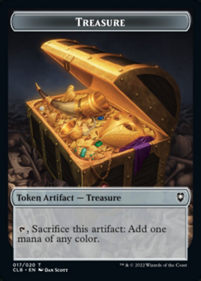 Treasure // Volo's Journal Double-sided Token [Commander Legends: Battle for Baldur's Gate Tokens]