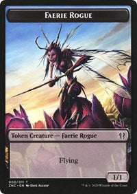 Faerie Rogue // Rat Double-sided Token [Commander: Zendikar Rising Tokens]