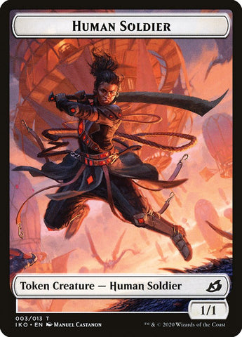 Human Soldier (003/013) [Ikoria: Lair of Behemoths Tokens]