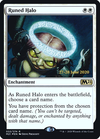 Runed Halo  [Core Set 2021 Prerelease Promos]